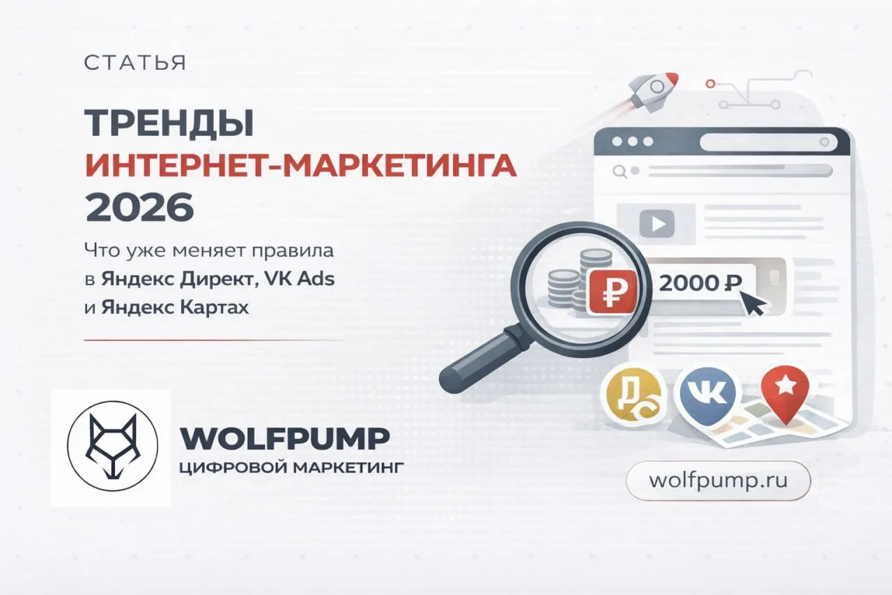Тренды интернет-маркетинга 2026: изменения в Яндекс Директ, VK Ads и Яндекс Картах с элементами ИИ и гиперлокальности